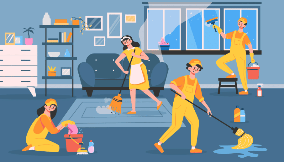 Vệ sinh nhà ở trọn gói tại quận Hà Đông uy tín